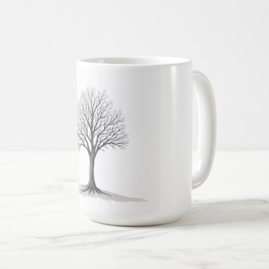 houten verfbeker koffiemok (Voorkant rechts)