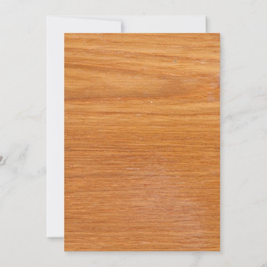 Houten Verjaardag Uitnodiging (Achterkant)