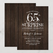Houten verrassingskaart 65e trouwdag kaart (Voorkant / Achterkant)
