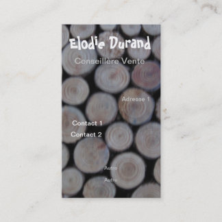 HOUTEN VISIEKAART VISITEKAARTJE