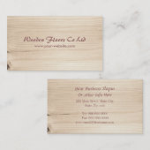 Houten Visitekaartje (Voorkant / Achterkant)