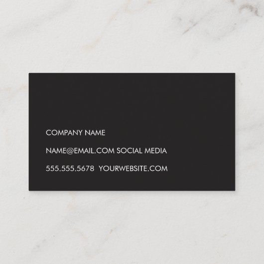 Houten Visitekaartje (Achterkant)