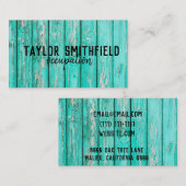 houten visitekaartje (Voorkant / Achterkant)