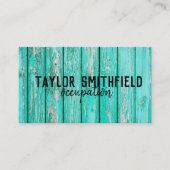 houten visitekaartje (Voorkant)