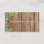 houten visitekaartje met snijwonden (Achterkant)