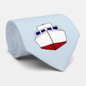  houten Vissende boten - Cabine Cruisers Stropdas (Opgerold)