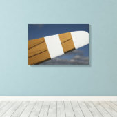 Houten Vliegtuig Propeller Canvas Afdruk (Insitu (Houten vloer))