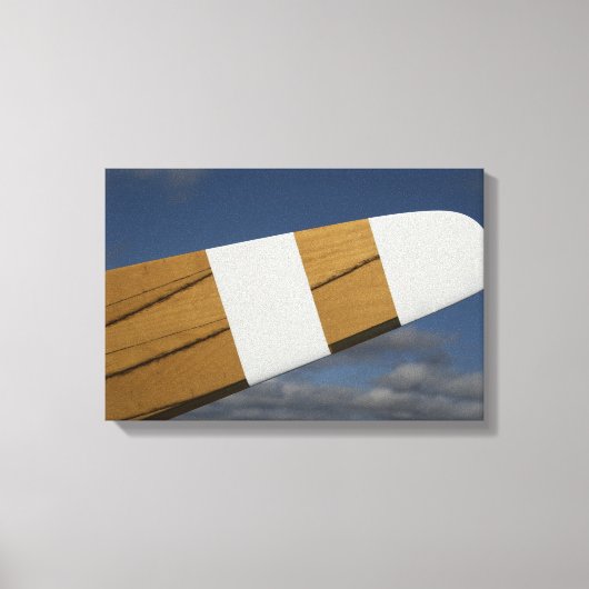 Houten Vliegtuig Propeller Canvas Afdruk (Voorkant)