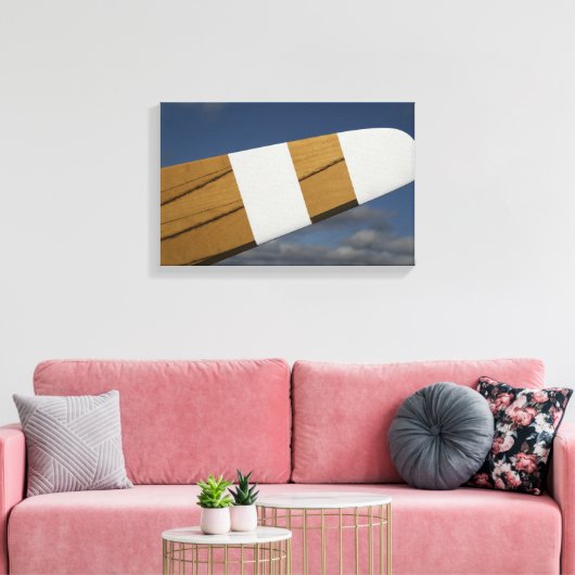Houten vliegtuigpropeller canvas afdruk (Insitu (Woonkamer))