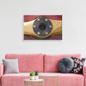 Houten vliegtuigpropeller canvas afdruk (Insitu (Woonkamer))