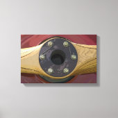 Houten vliegtuigpropeller canvas afdruk (Voorkant)