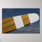 Houten vliegtuigpropeller poster (Voorkant)
