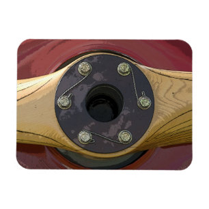 Houten Vliegtuigpropeller rechthoekige magneet