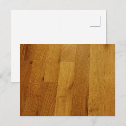 Houten vloer briefkaart (Voorkant / Achterkant)