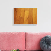 Houten vloer canvas afdruk (Insitu (Woonkamer))