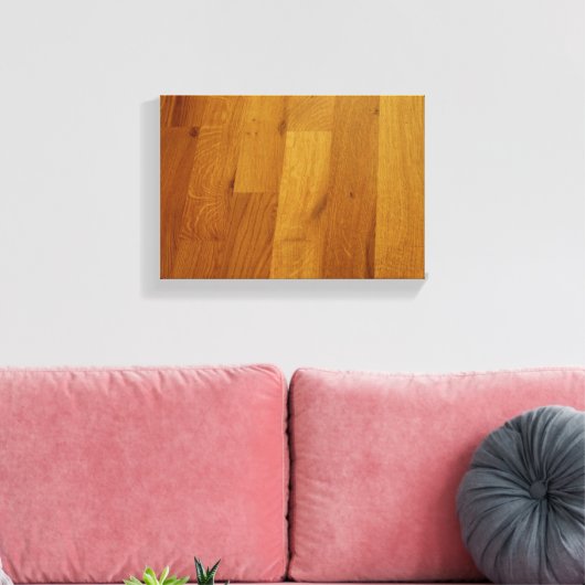 Houten vloer canvas afdruk (Insitu (Woonkamer))