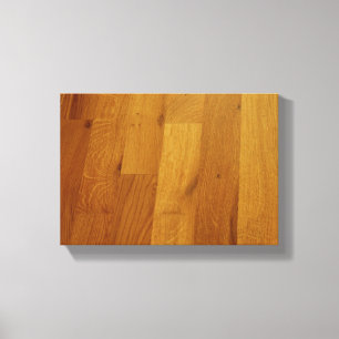 Houten vloer canvas afdruk