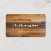 Houten vloer visitekaartje (Voorkant)