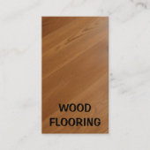 Houten vloer visitekaartje (Voorkant)