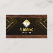 Houten vloeren betegelen diensten Vloerinstallatie Visitekaartje (Achterkant)