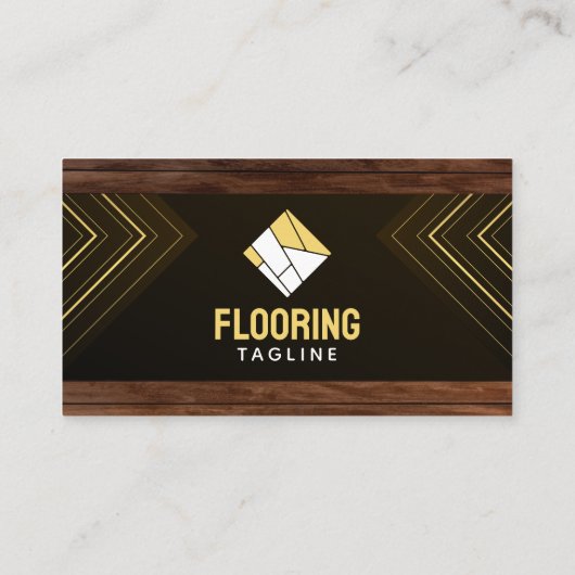 Houten vloeren betegelen diensten Vloerinstallatie Visitekaartje (Achterkant)