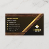 Houten vloeren betegelen diensten Vloerinstallatie Visitekaartje (Voorkant)