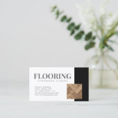 Houten vloeren/hardhouten vloeren Koele Kaart Visitekaartje (Staand voorkant)