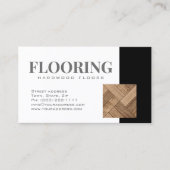 Houten vloeren/hardhouten vloeren Koele Kaart Visitekaartje (Voorkant)