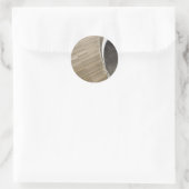 Houten vloeren ronde sticker (Tas)