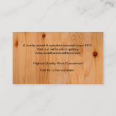 Houten vloeren visitekaartje (Achterkant)