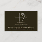 Houten vloerpatroon visitekaartje (Achterkant)