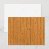 Houten vloerplaten briefkaart (Voorkant / Achterkant)