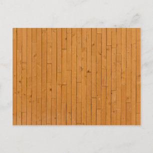 Houten vloerplaten briefkaart