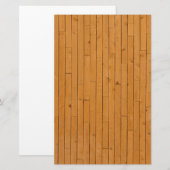 Houten vloerplaten briefpapier (Voorkant / Achterkant)