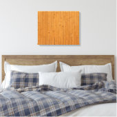 Houten vloerplaten canvas afdruk (Insitu (Slaapkamer))