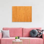 Houten vloerplaten canvas afdruk (Insitu (Woonkamer))