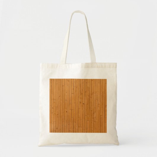 Houten vloerplaten tote bag (Voorkant)