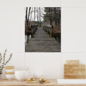 Houten voetgangersbrug poster (Keuken)