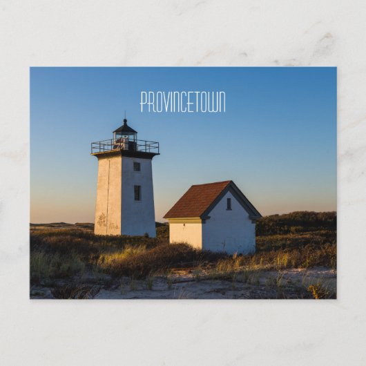 Houten vuurtoren briefkaart (Voorkant)