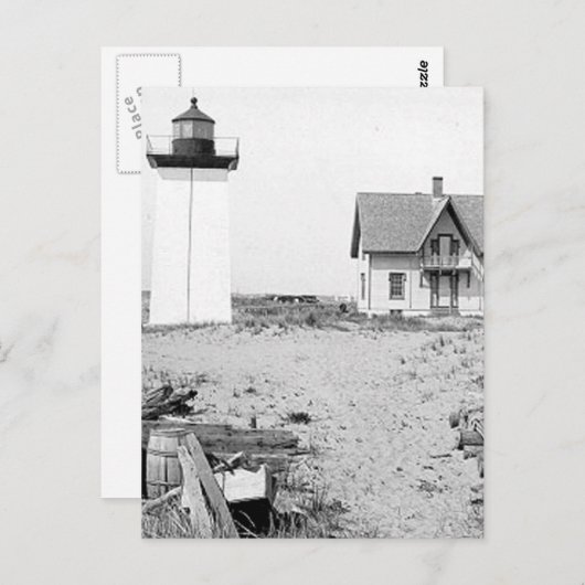 Houten vuurtoren briefkaart (Voorkant / Achterkant)