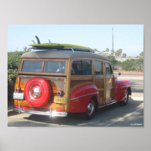 Houten Wagon Poster (Voorkant)