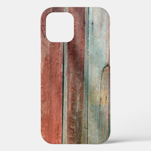 houten wand in vintage kleurobstract,verouderde,ac iPhone 12 hoesje