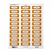 Houten wandhoezen etiket (Full Sheet)