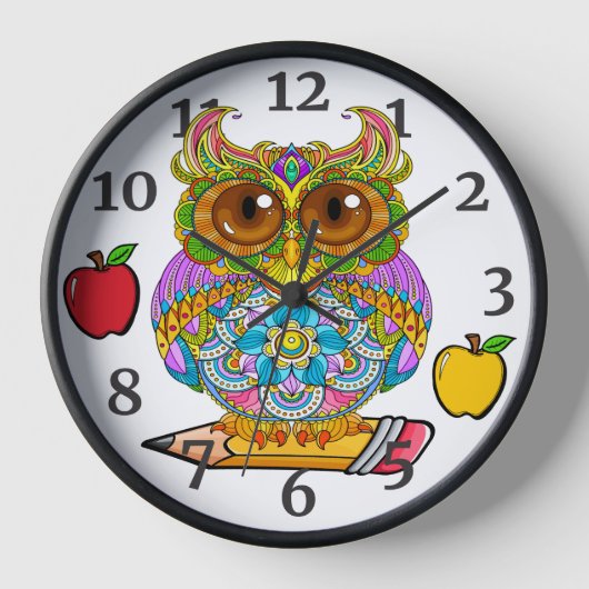 Houten wandklok (Voorkant)