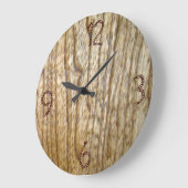 Houten Wandklok met Touw (Hoek)