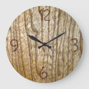 Houten Wandklok met Touw