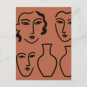 Houten wandkunst briefkaart