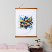 Houten wandtapijt - Geloof in jezelf Hangend Wandkleed (Slaapkamer)