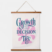 Houten wandtapijt - Groei begint Hangend Wandkleed (Voorkant)