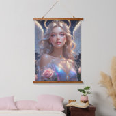 Houten wandtapijt hangend wandkleed (Slaapkamer)
